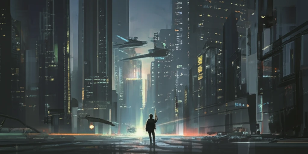 Futuristic cityscape powered by nanofluid-enhanced solar panels.