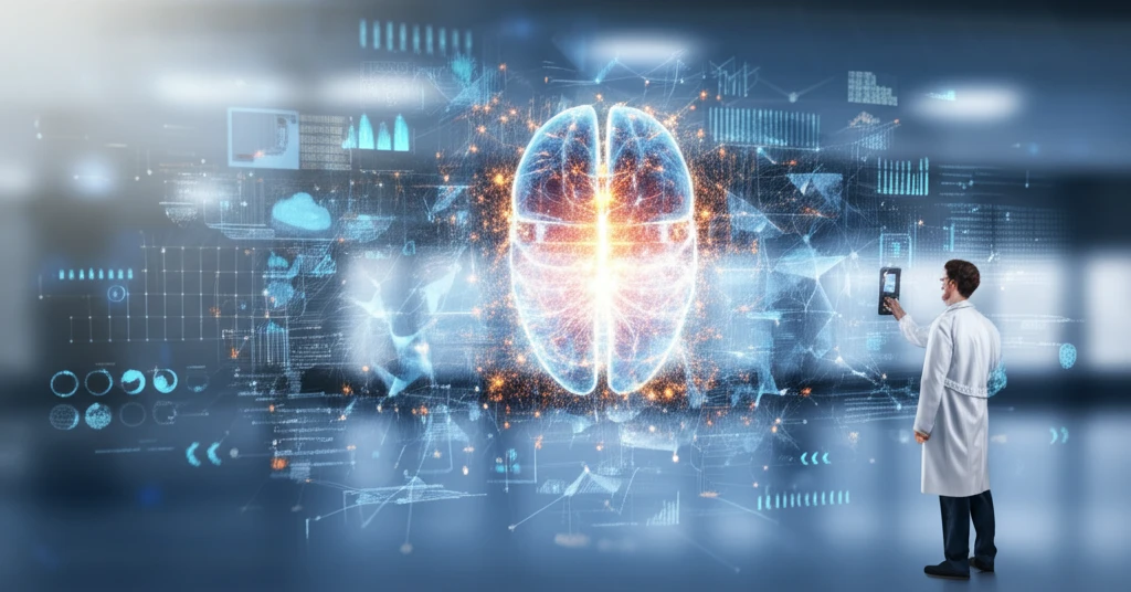 AI analyzing medical data