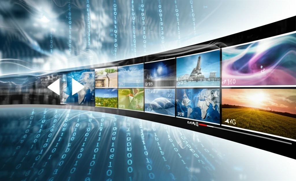 Seamless video streaming concept with adaptive bitrate technology.