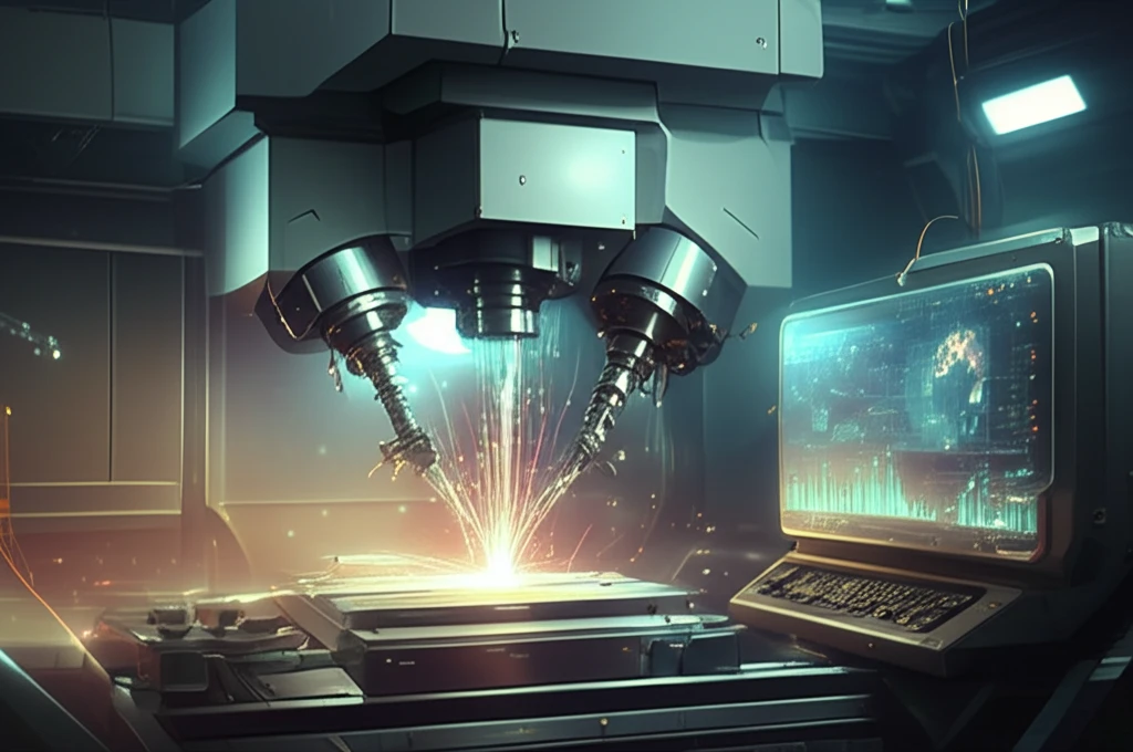 Five-axis milling machine with vector field analysis display