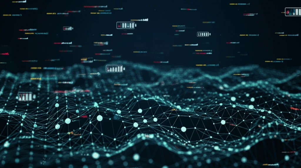 Interconnected nodes in a dynamic network symbolizing efficient and stable routing.