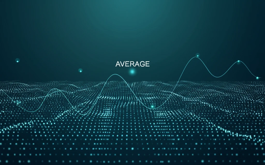 Data points with outliers being removed to reveal a stable average line.