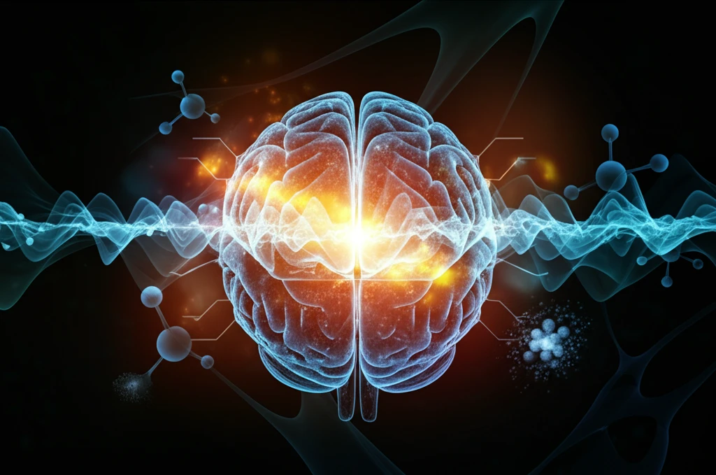 Glowing brain with interconnected pathways, symbolizing neurological disease treatments.