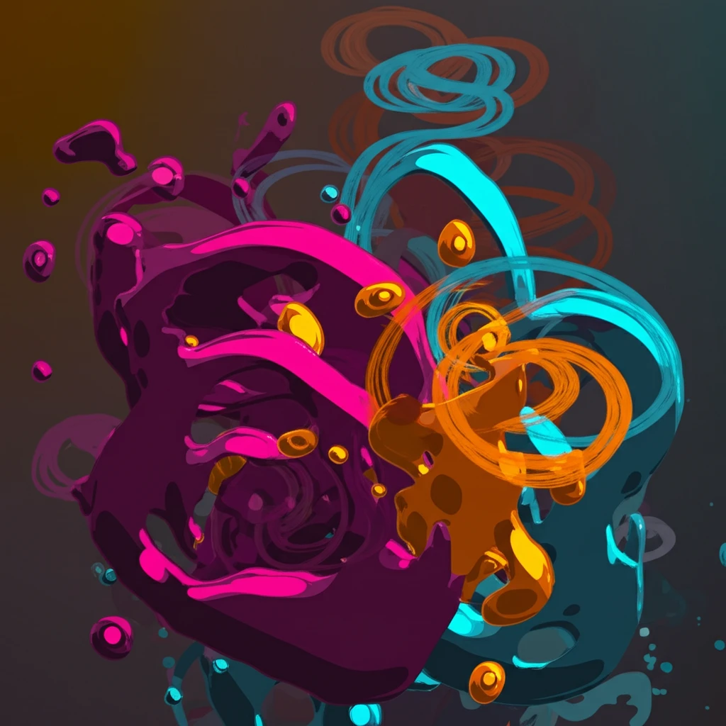 Fluid dynamics simulation showing fluid-structure interaction.