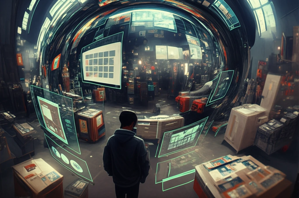 AI-powered employee scheduling in a bustling retail environment.