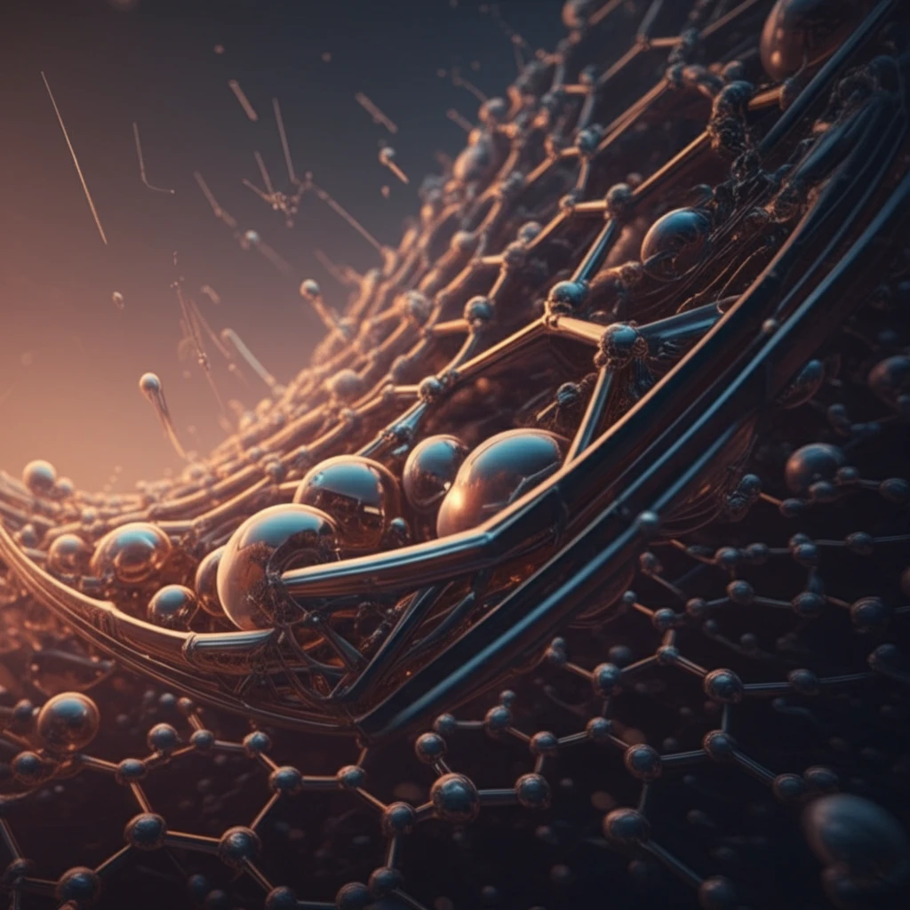 Graphene-reinforced composite material with enhanced strength.