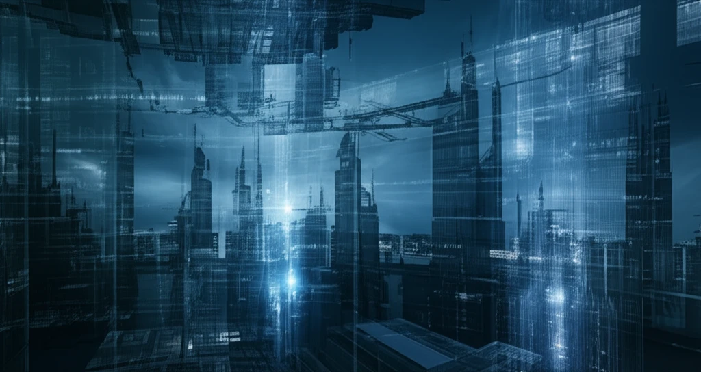 Futuristic cityscape optimized by algorithms