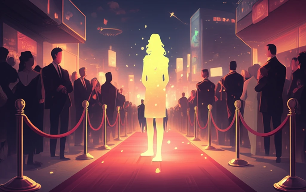 Surreal illustration of Hollywood stardom pathways.