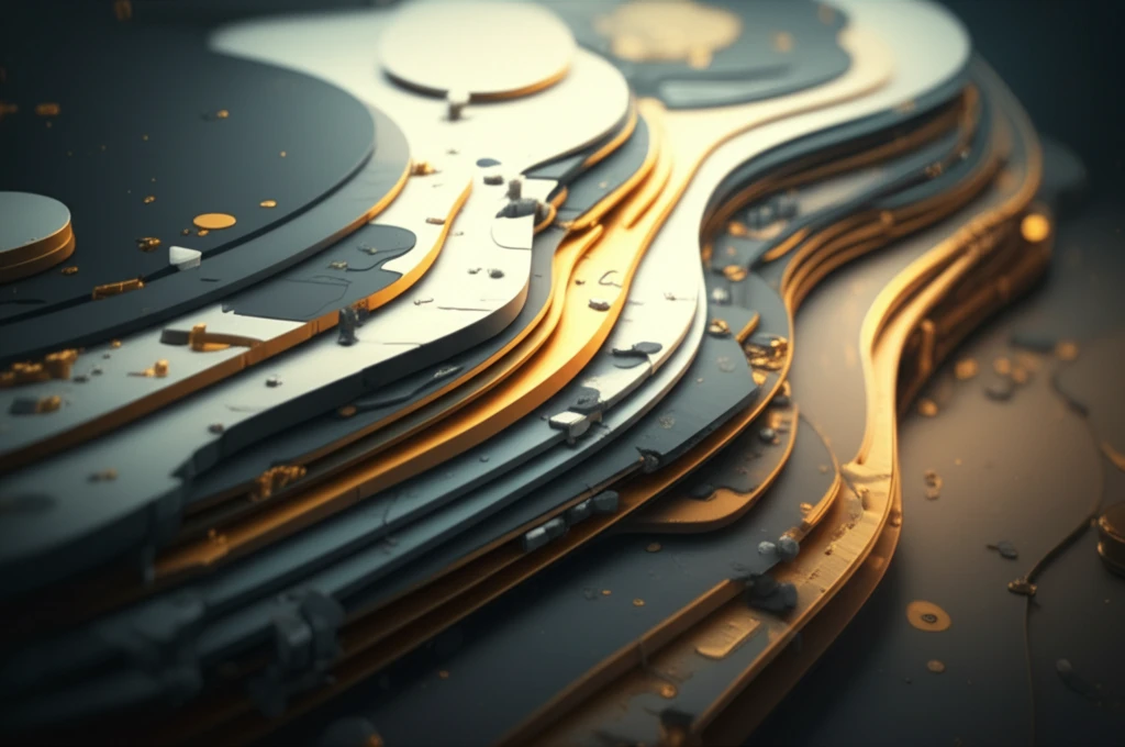 Vibrating composite material with stress visualization.