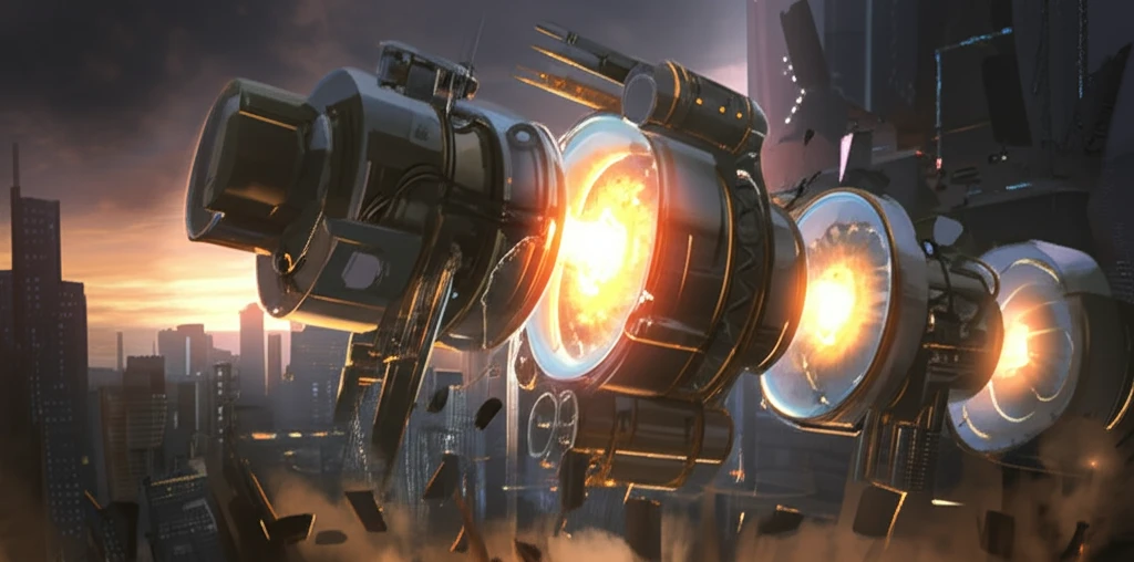 Futuristic detonation turbine concept.