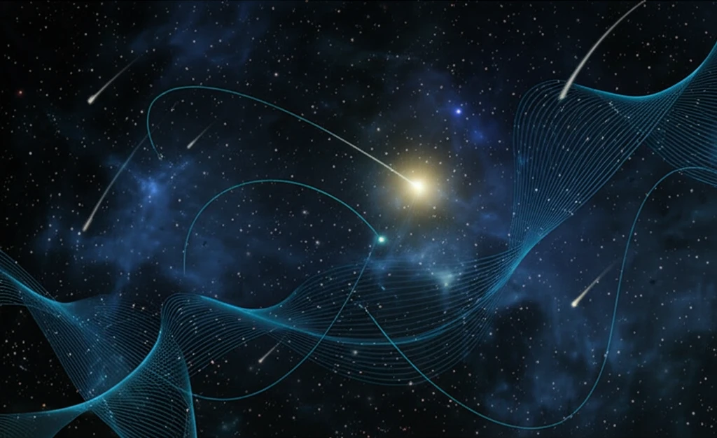 Data points forming constellations, representing sparsity estimation.