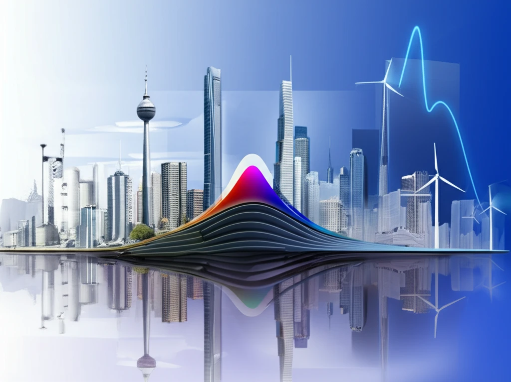 Abstract illustration symbolizing the generalized transmuted Fréchet distribution and its applications in various fields.