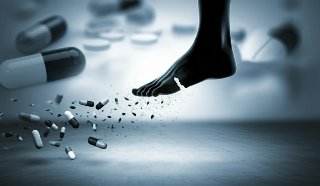 Symbolic representation of the amputation risk associated with diabetes medication.