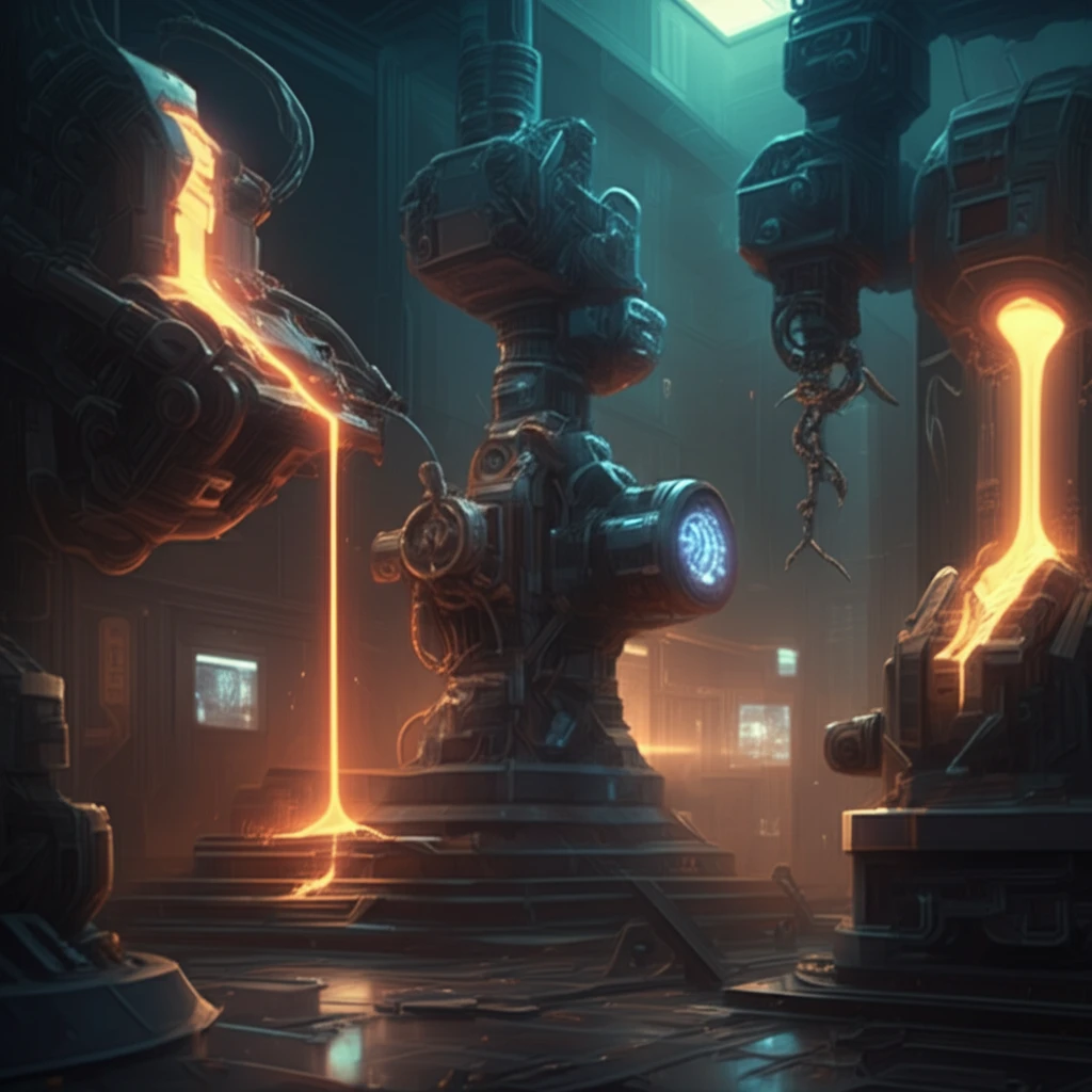 Futuristic manufacturing facility showcasing rheocasting and thixoforming processes.