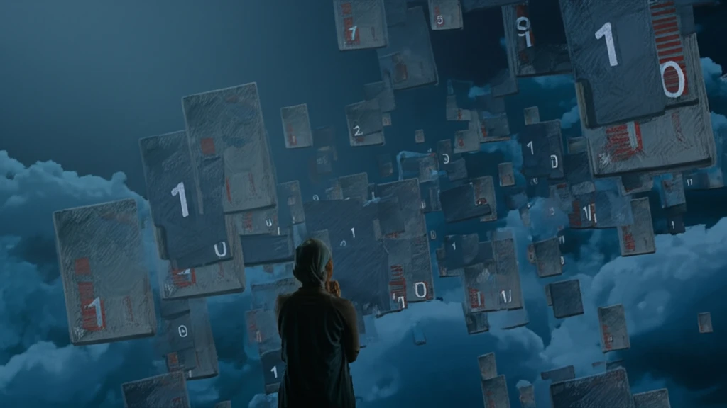 A patient surrounded by floating lab results, symbolizing the rise in diagnostic testing.