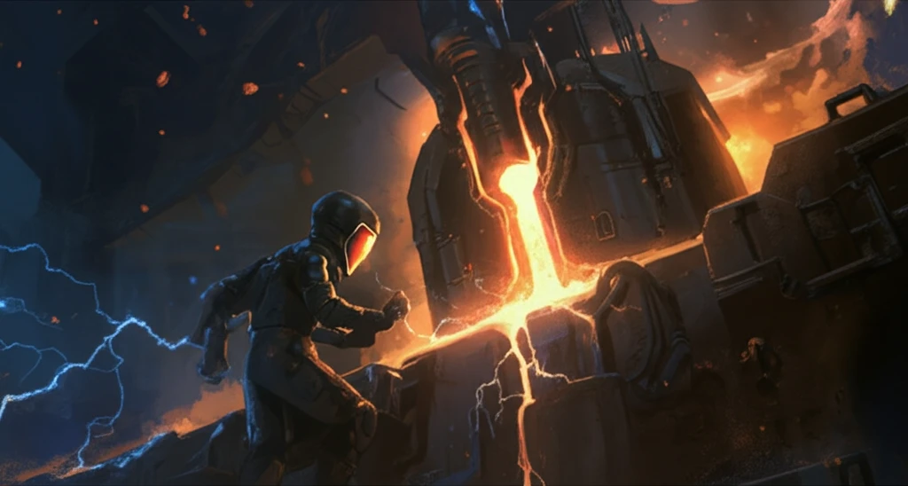 Electroslag Remelting (ESR) process illustration