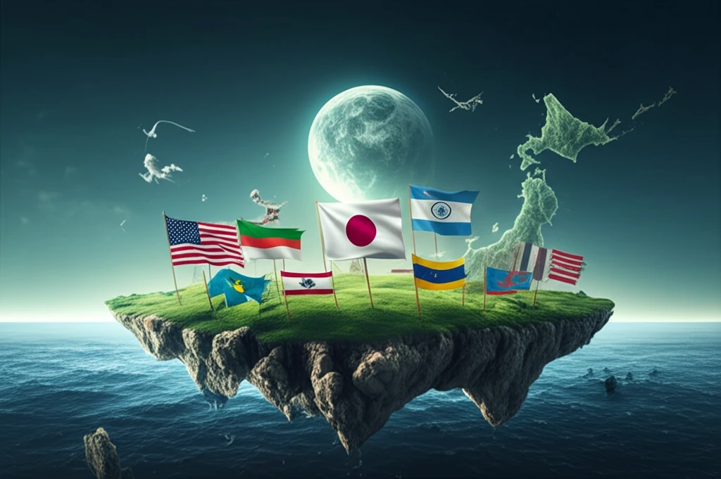 Digital illustration of Japan-Pacific Island cooperation.