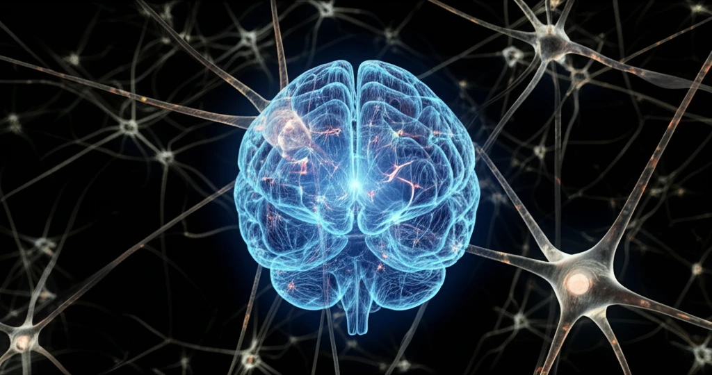 Interconnected neurons symbolizing breakthroughs in MS, Fabry disease, ADHS, and Glioblastom treatments.