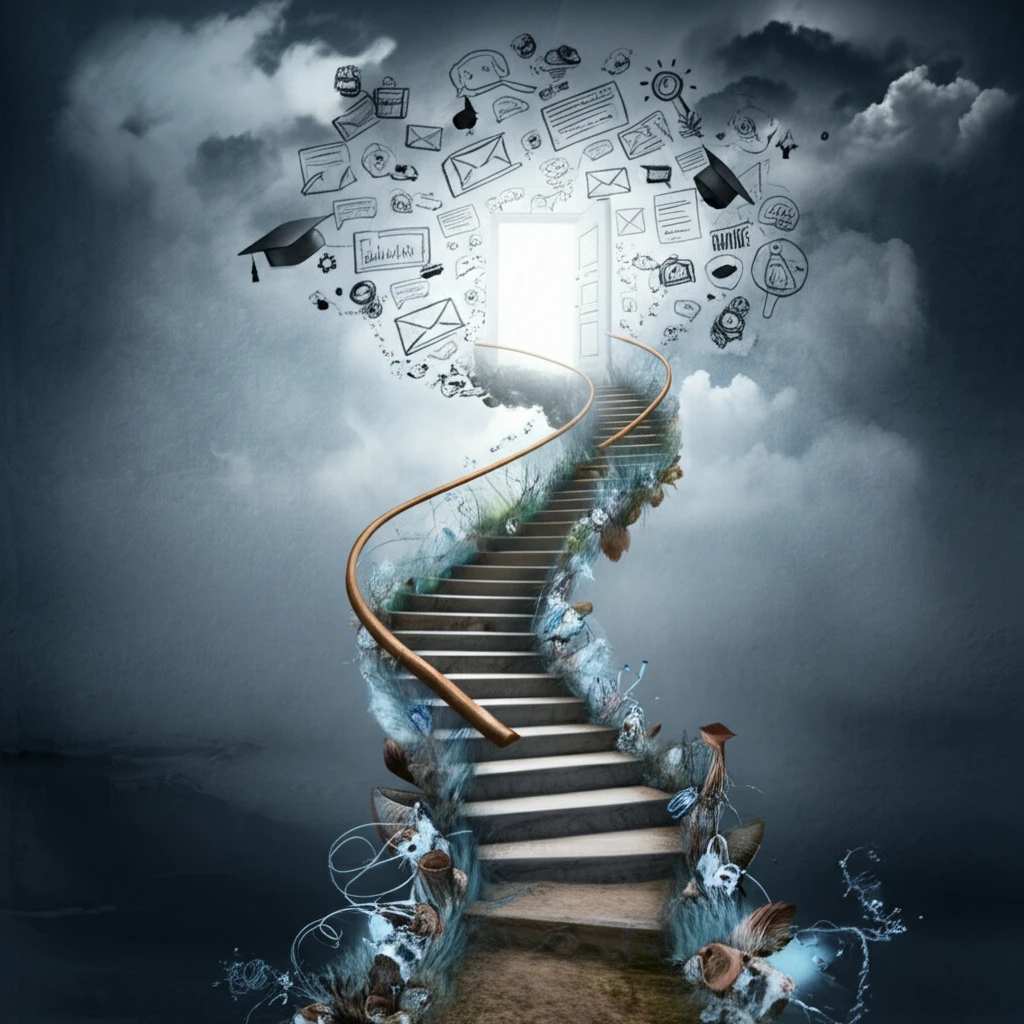 Symbolic image of a staircase representing growth and learning in workplace-based assessments.