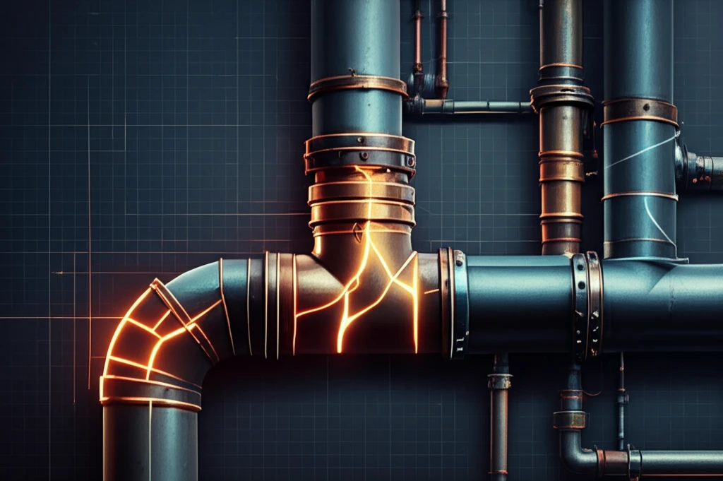 Pipe system stress visualization