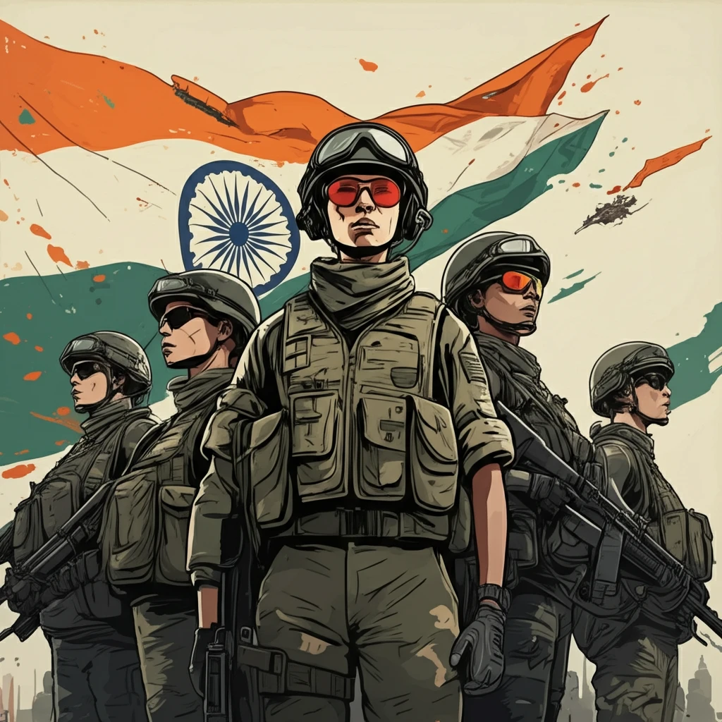 Diverse group of Indian Army soldiers, symbolizing gender inclusion.