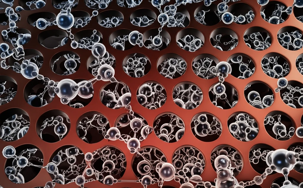 Micro-aerodynamics conceptual image showing air flow through tiny perforations.