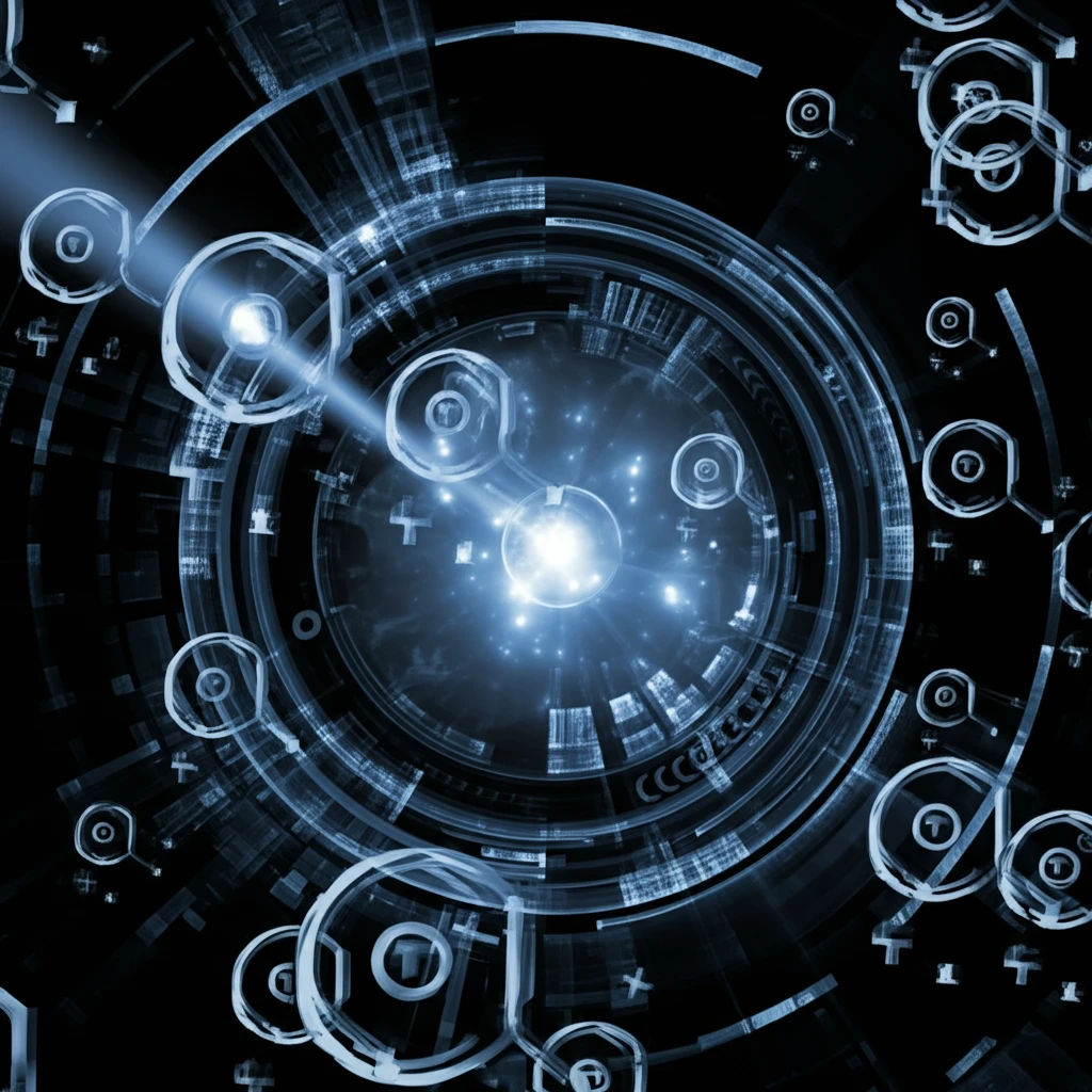 Precise radiation beams targeting cancer cells.