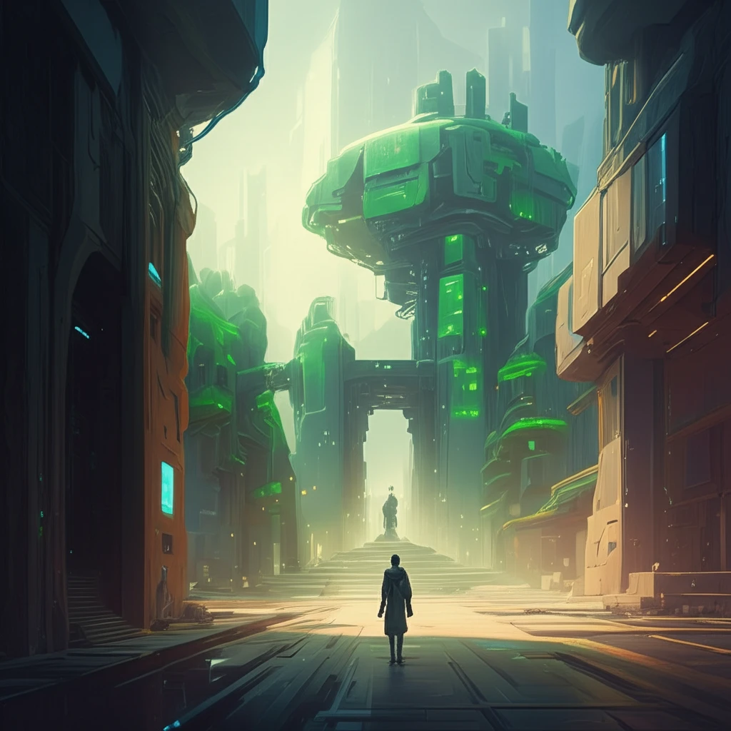 Sustainable Jordanian landscape blending ancient architecture with futuristic green technologies.