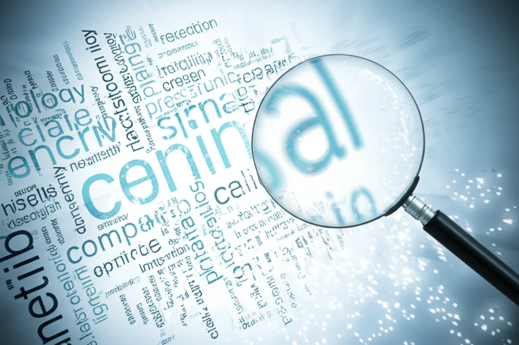 A magnifying glass trying to focus on specific words in a financial report dissolving into a cloud of confusing text.