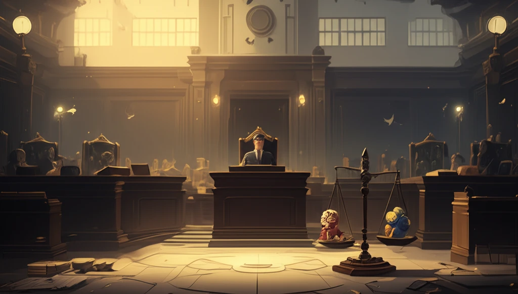 Scales of Justice Balancing Child's Toy and Corporate Logo