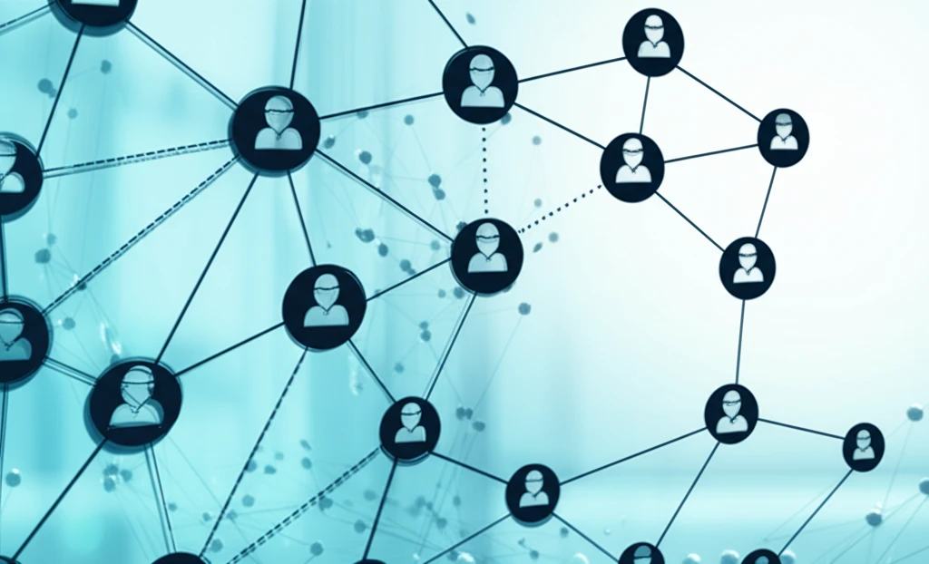 Interconnected network of organizations, symbolizing collaboration and strategic partnerships.