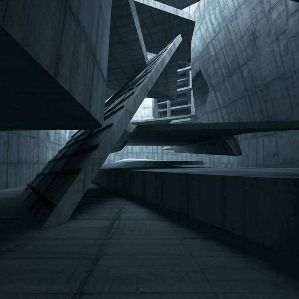 Reinforced concrete building with integrated concrete walls, designed for earthquake resistance.