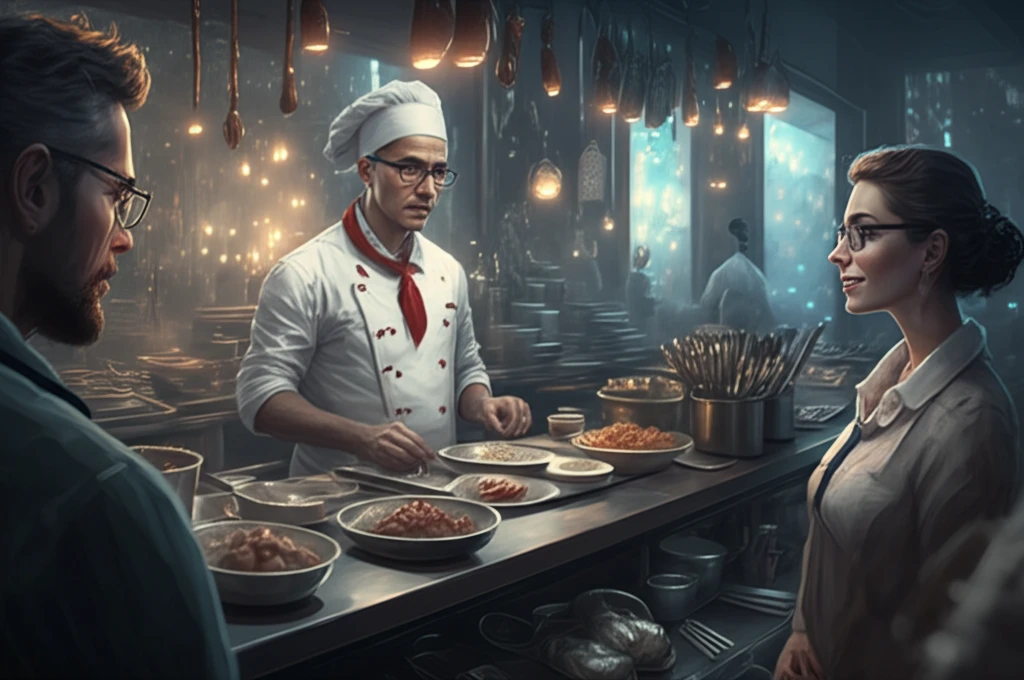 Chef preparing food in clean kitchen, symbolizing trust.