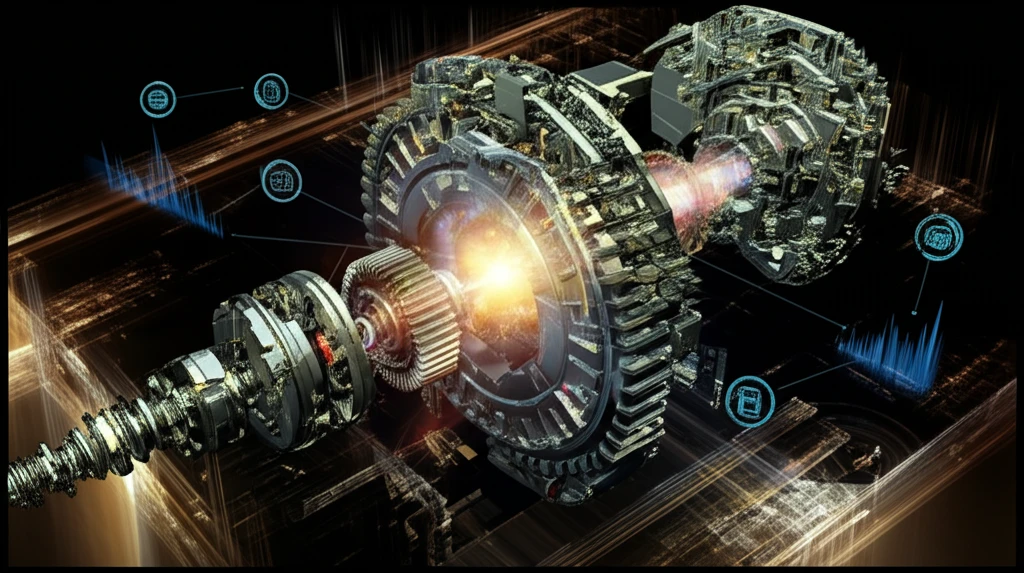 Complex mechanical part undergoing dimensionality reduction analysis.