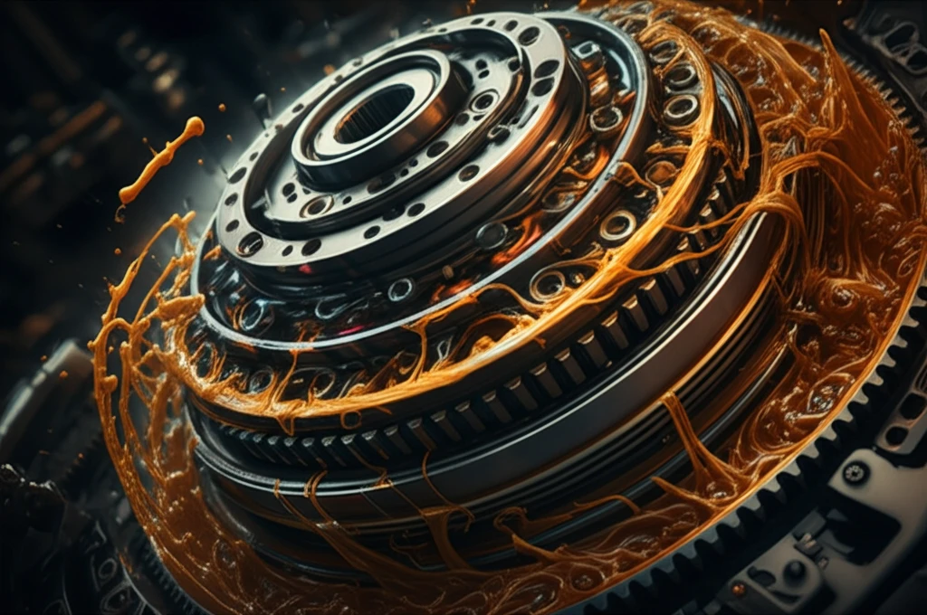 Illustration of wet multi-plate clutch cooling system.