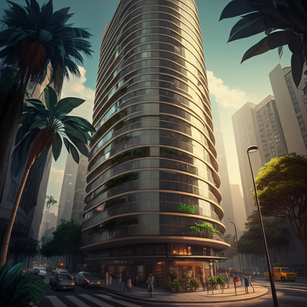 The Copan building in São Paulo, Brazil, showcasing its sustainable architectural design.