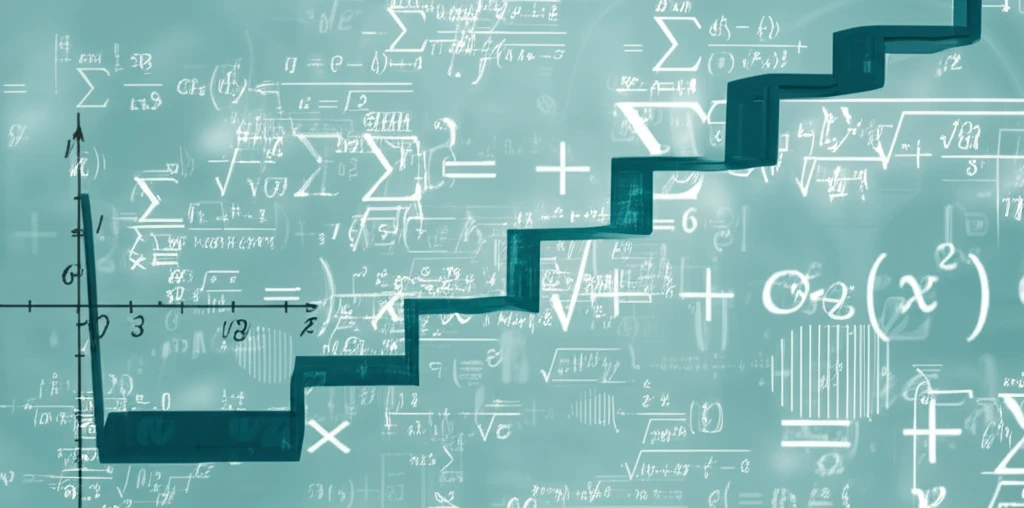 Surreal illustration of a derivative transforming between continuous and discrete forms.