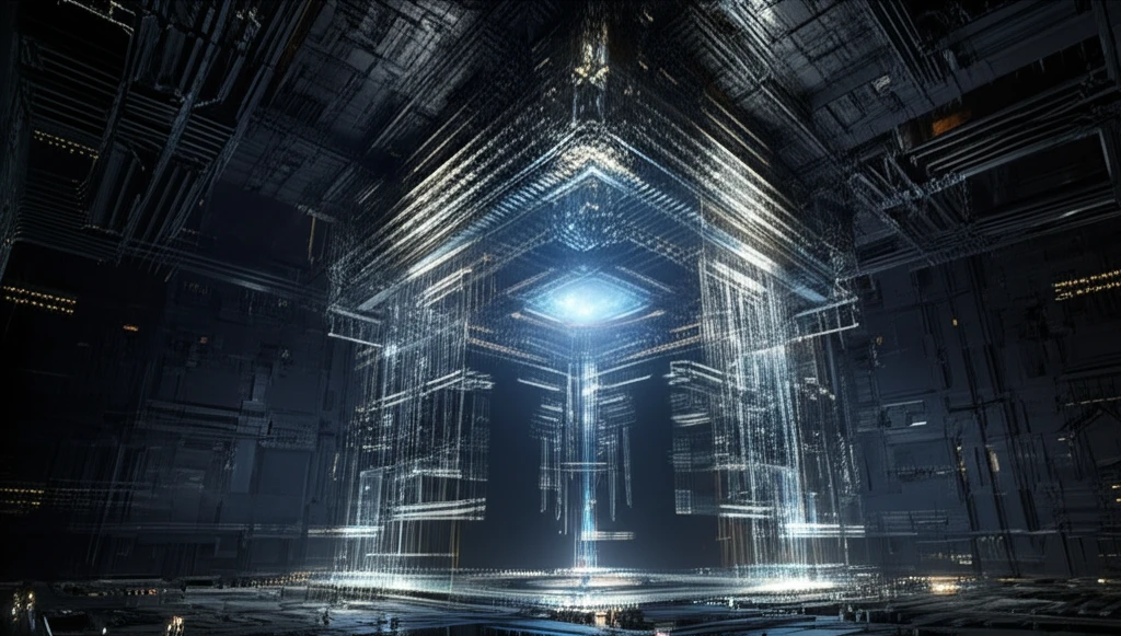 Surreal digital illustration of CUDA accelerating 3D graphics.