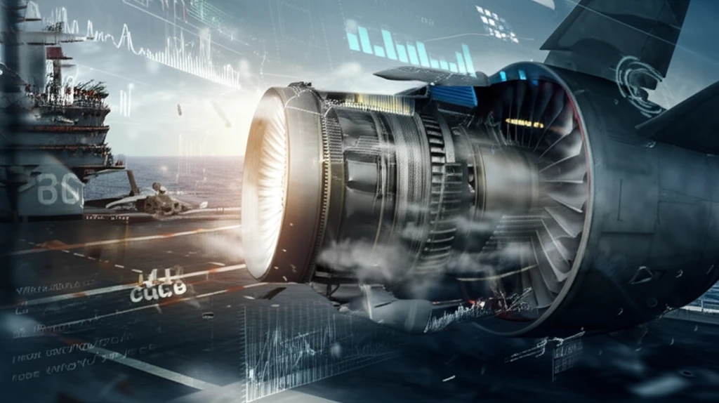 Illustration of steam ingestion in a naval aircraft engine.