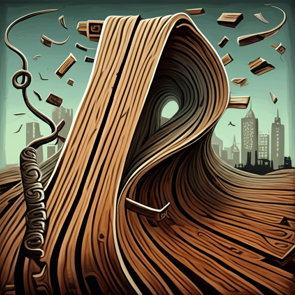 Wood panel bending under pressure