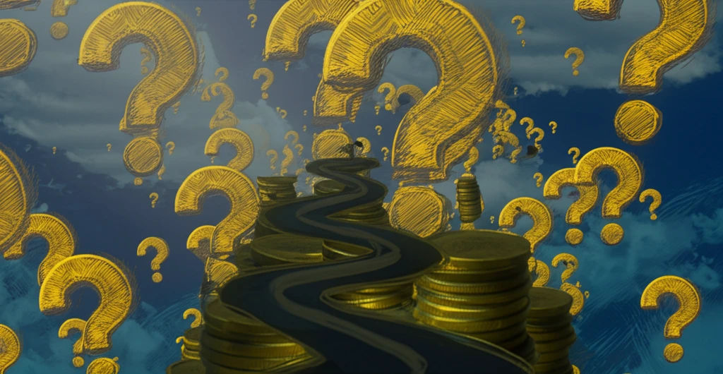 Winding road to retirement savings, symbolizing uncertainty in financial planning.