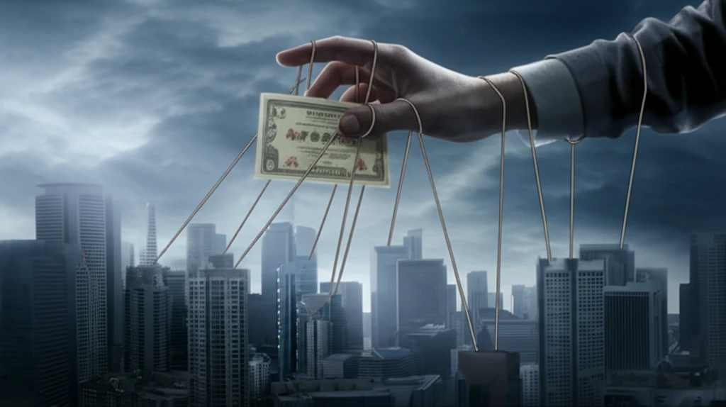 Illustration of controlling shareholder manipulating the stock market through share pledging.