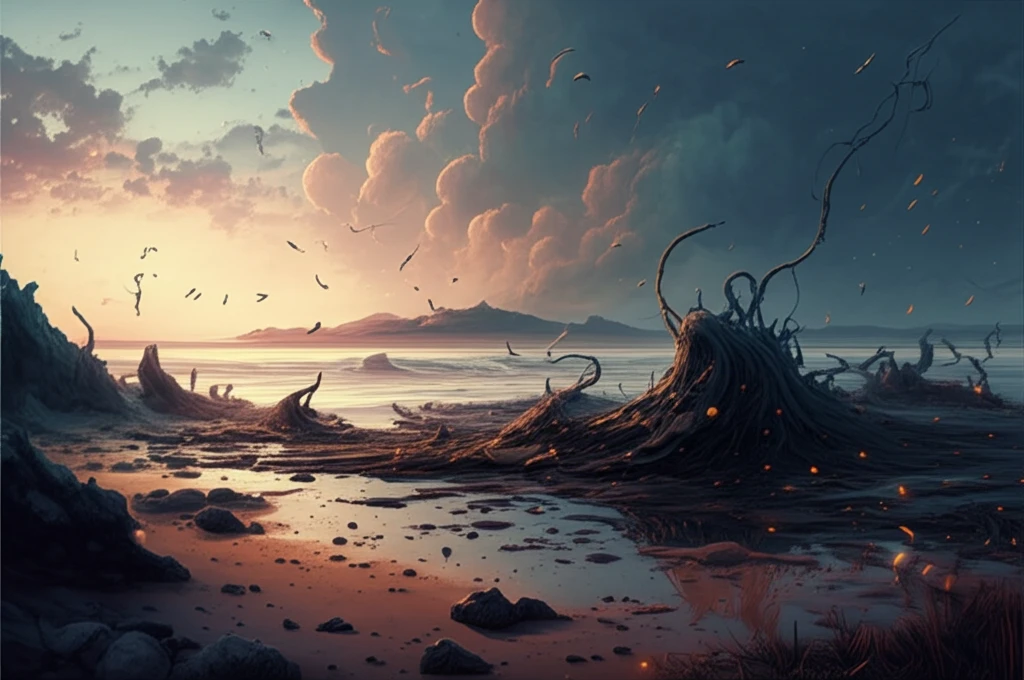 Microorganisms cleaning up oil spill