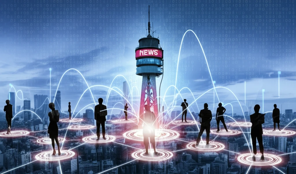 Connected audience with news broadcast