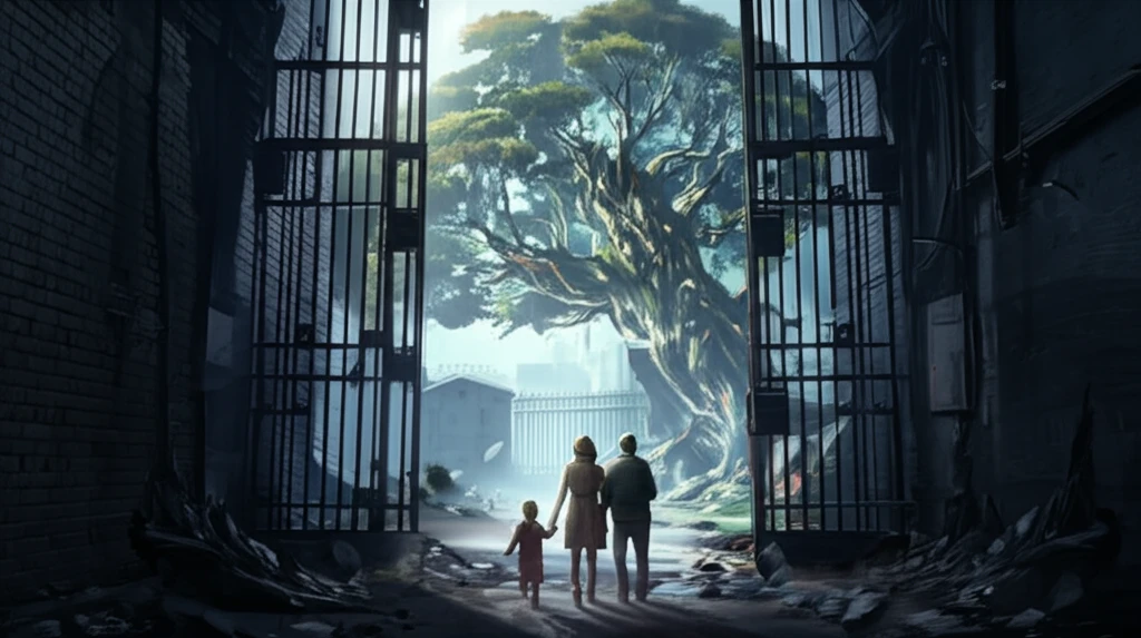 A symbolic image representing family support and rehabilitation in the juvenile justice system.