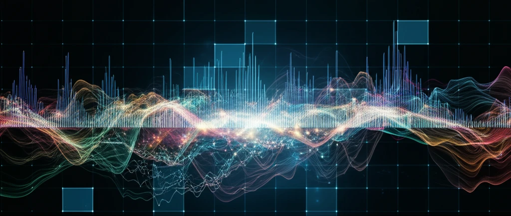 Interconnected financial charts flowing like a river