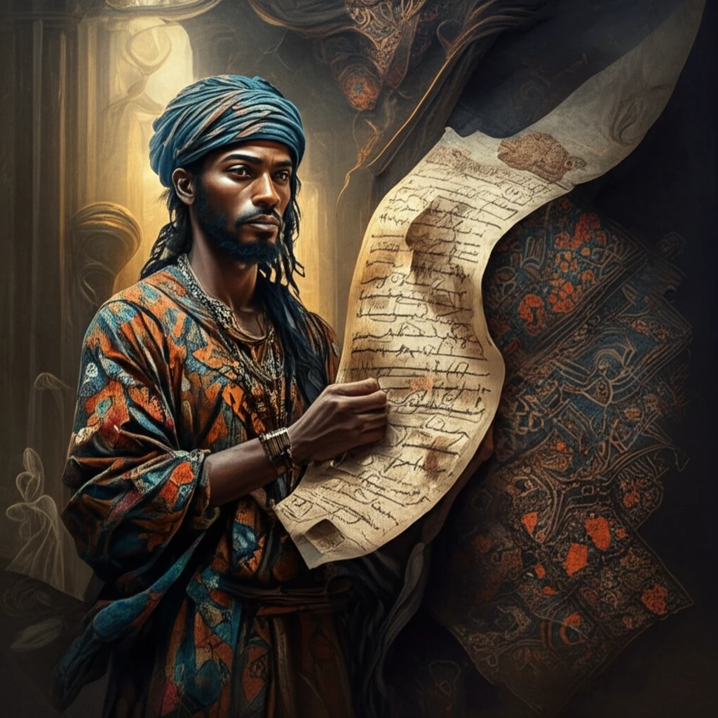 Ancient manuscripts meet Indonesian artistry.