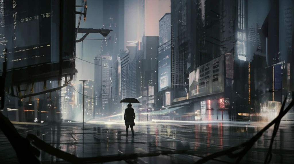 Futuristic city using advanced cooling materials.