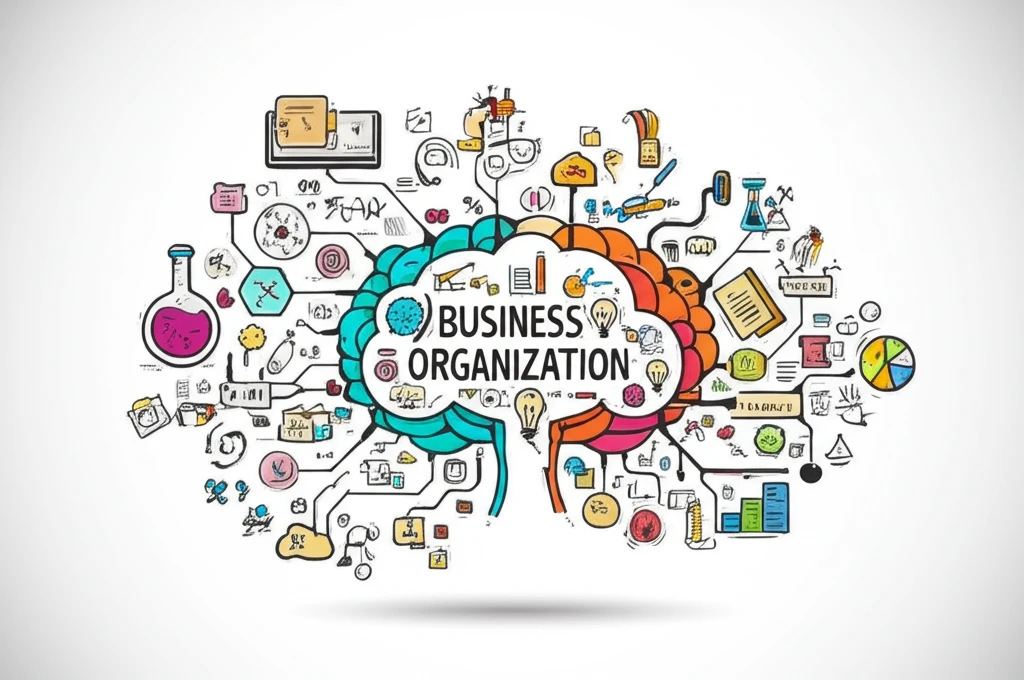 Mind map illustrating the convergence of scientific theories into business strategy.