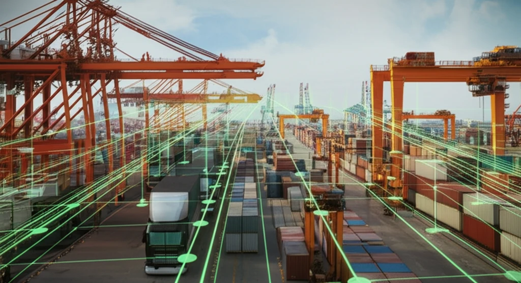 Efficient truck routing in a sustainable port.